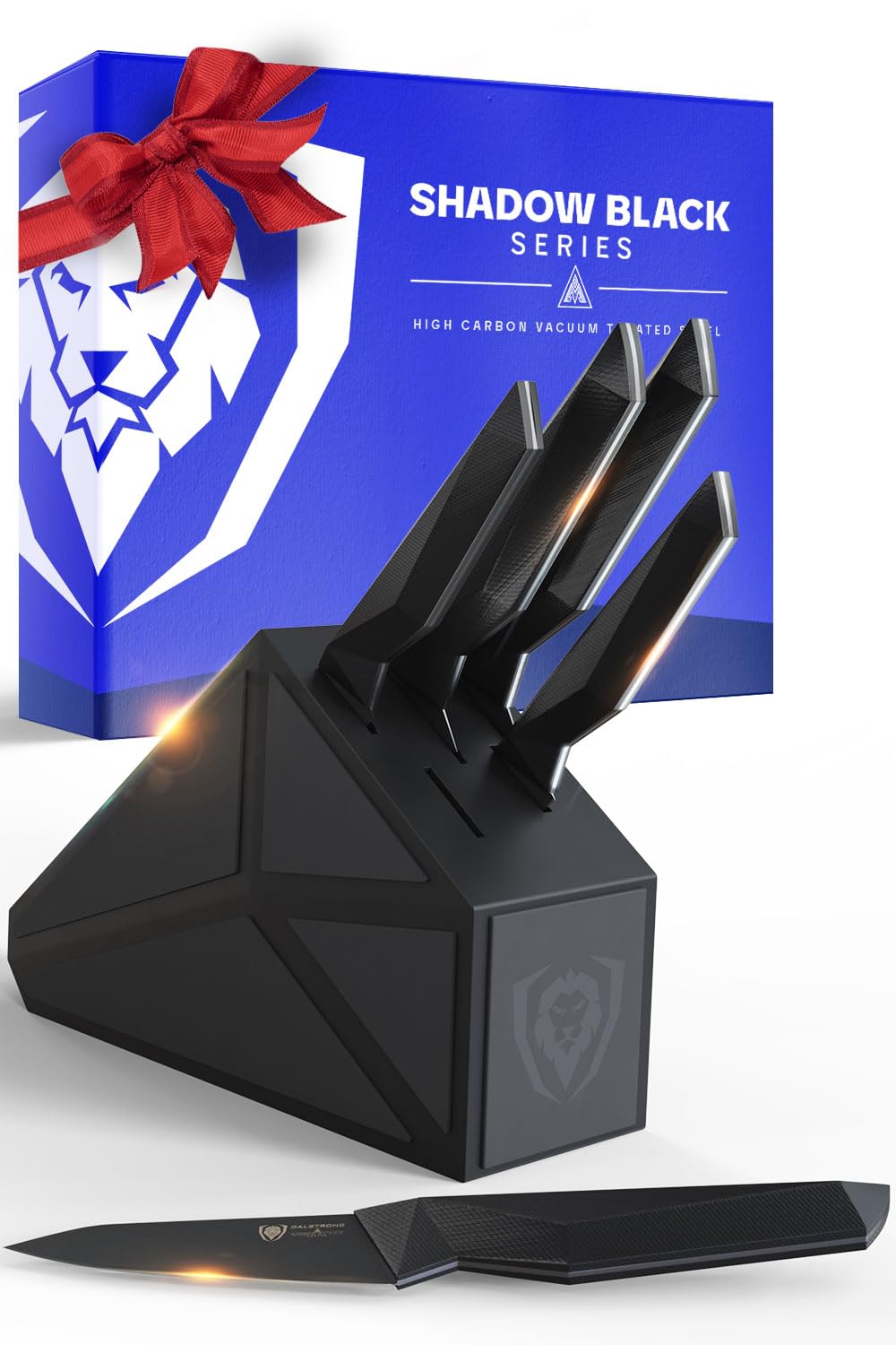 Dalstrong 12-Pc Knife Block Set - Titanium-Coated Blades