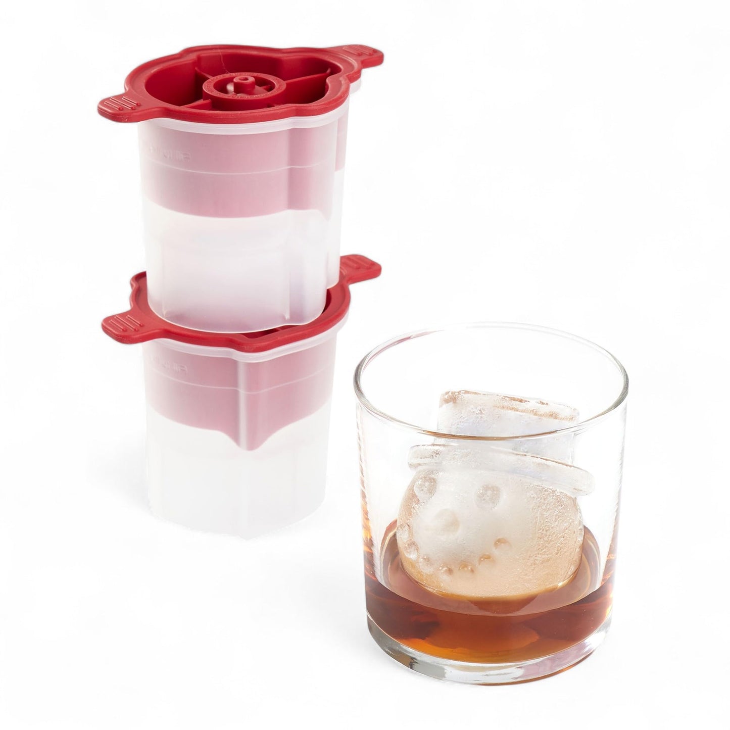 Tovolo Dots and Stripes Ornament Ice Cube Molds Set of 2 for Festive Holiday Drinks Christmas Gifts for Dad, BPA Free Dishwasher Safe Silicone Ice Molds for Cocktails