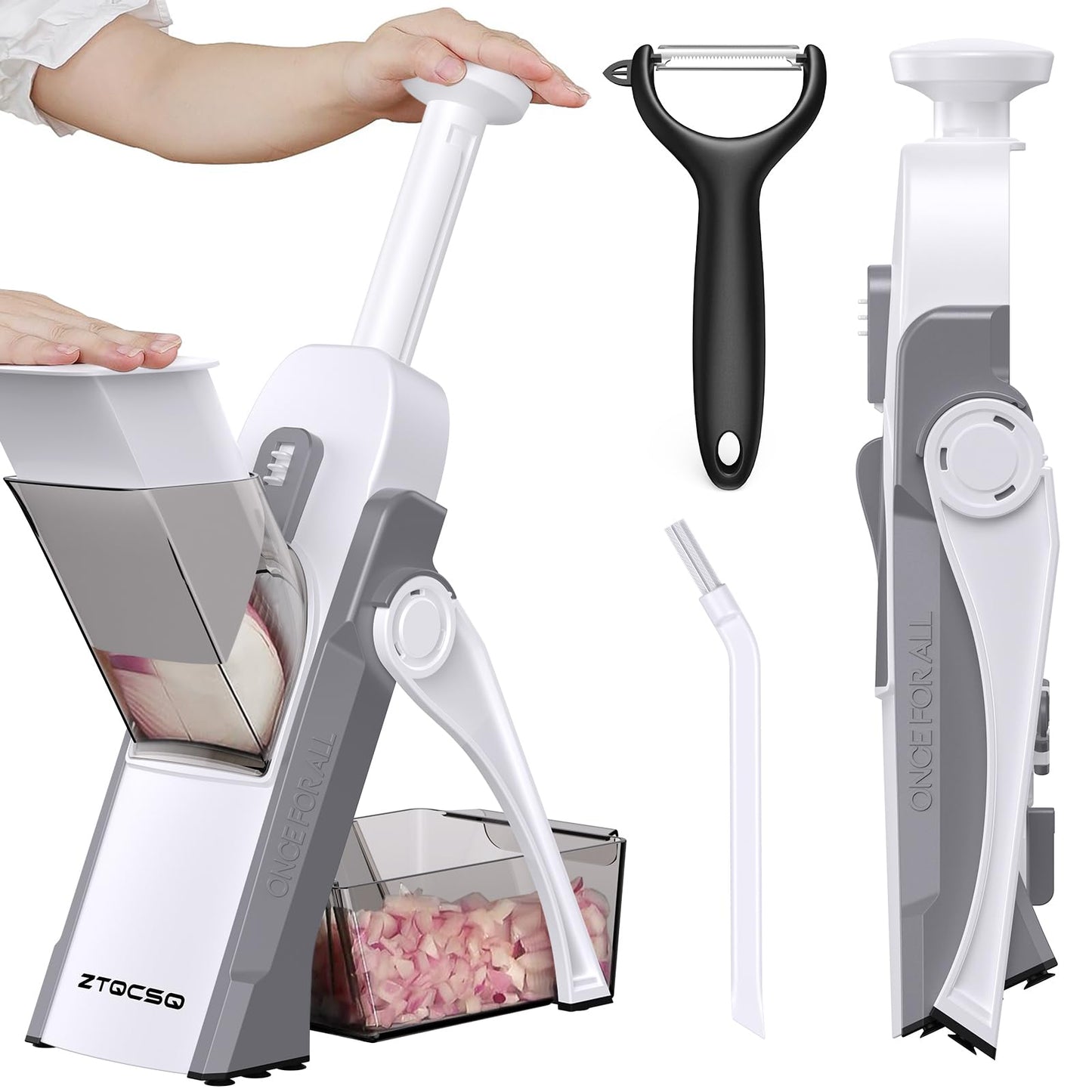 Safe Mandoline Slicer for Kitchen, Vegetable & Food Cutter (Only Slice)