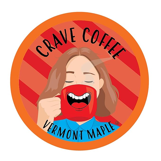 Crave Beverages Flavored Coffee Pods Sampler, Compatible with 2.0 K-Cup Brewers, Assorted Variety Pack, 40 Count (Pack of 1)