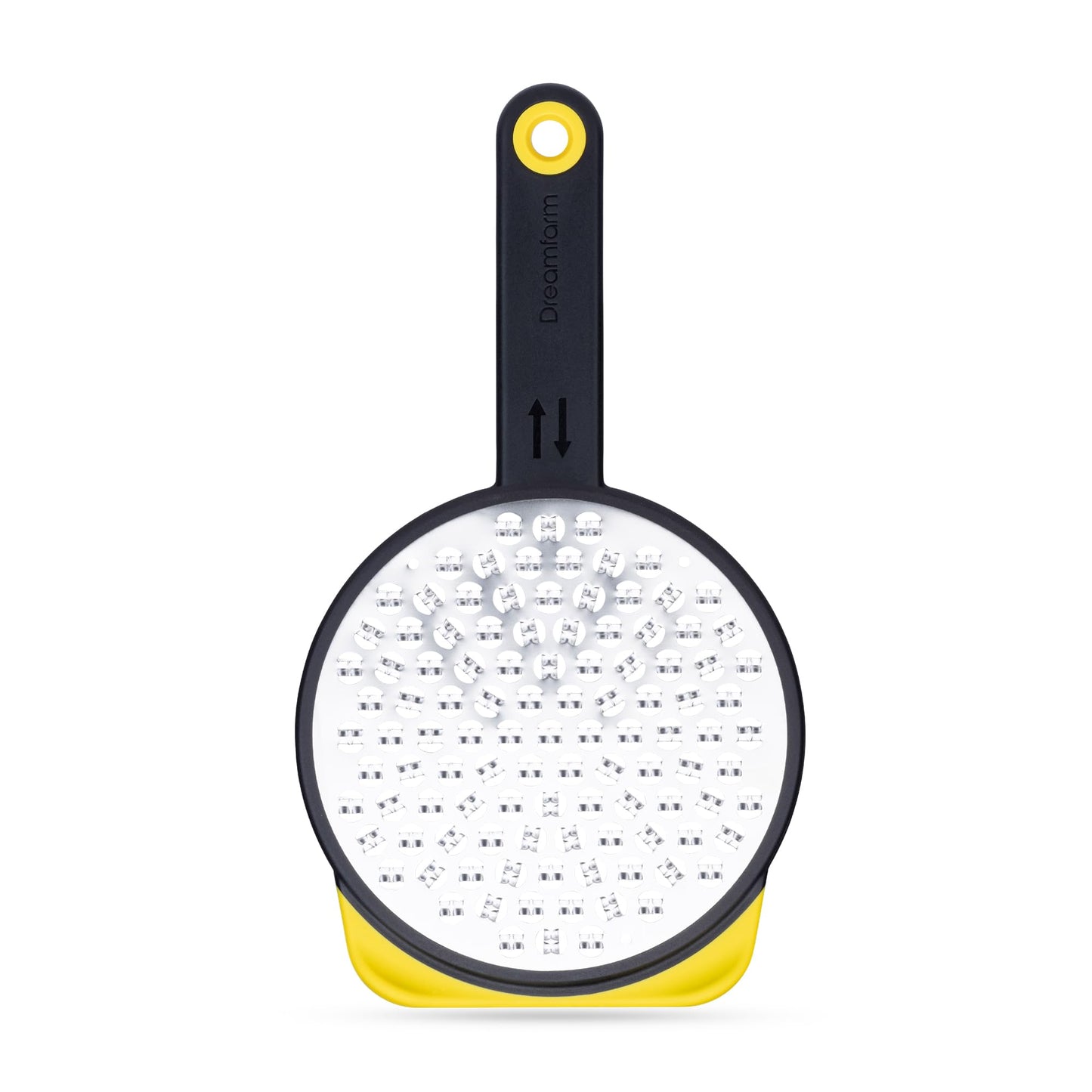 Dreamfarm Ograte Double Sided Cheese Grater - 3mm Medium Grating, Yellow