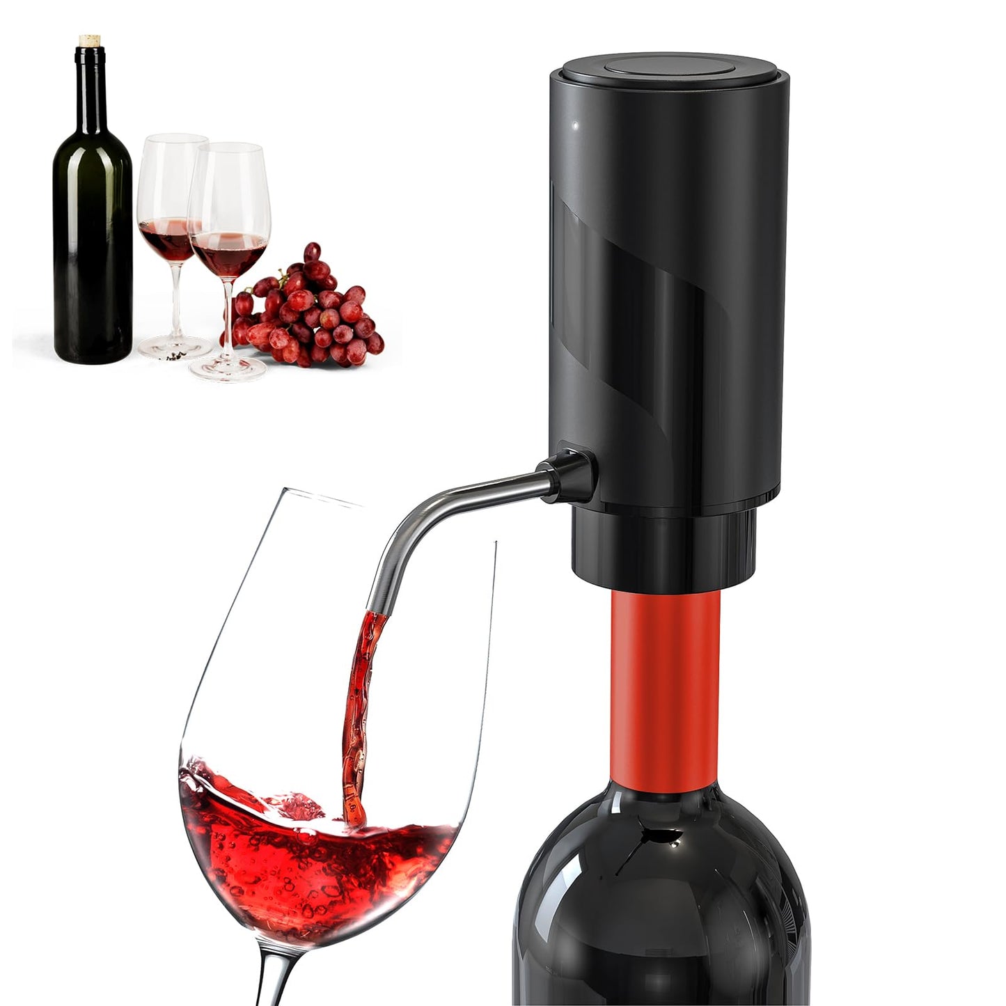 BLUBYEES Electric Wine Aerator and Automatic Wine Dispenser