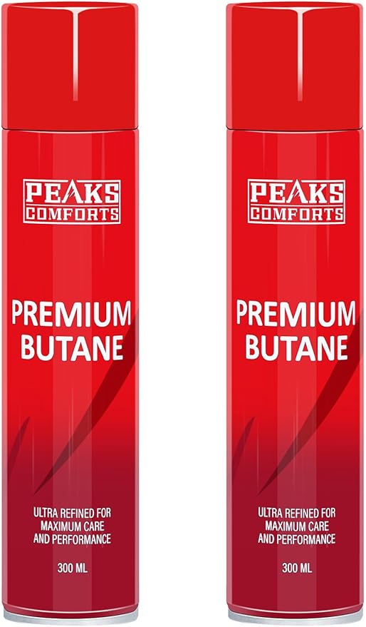 Peaks Comforts Butane Torch Blow Torch Creme Brulee Torch Refillable Butane Torch Lighter Kitchen Torch Cooking Torch for Food Baking Crafts BBQ Creme Brule(Safety Lock & Adjustable Flame)