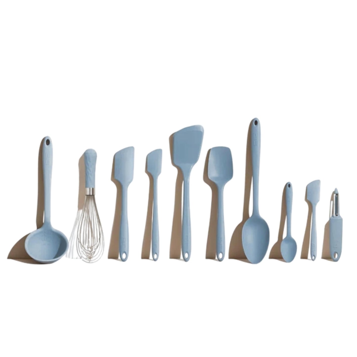 GIR: Get It Right 10-Piece Silicone Ultimate Kitchen Utensil Set – Spatulas, Ladle, Flip, Spoons, Whisk, Peeler & Spoonula – Nonstick, Non-Toxic, Heat-Resistant – Red