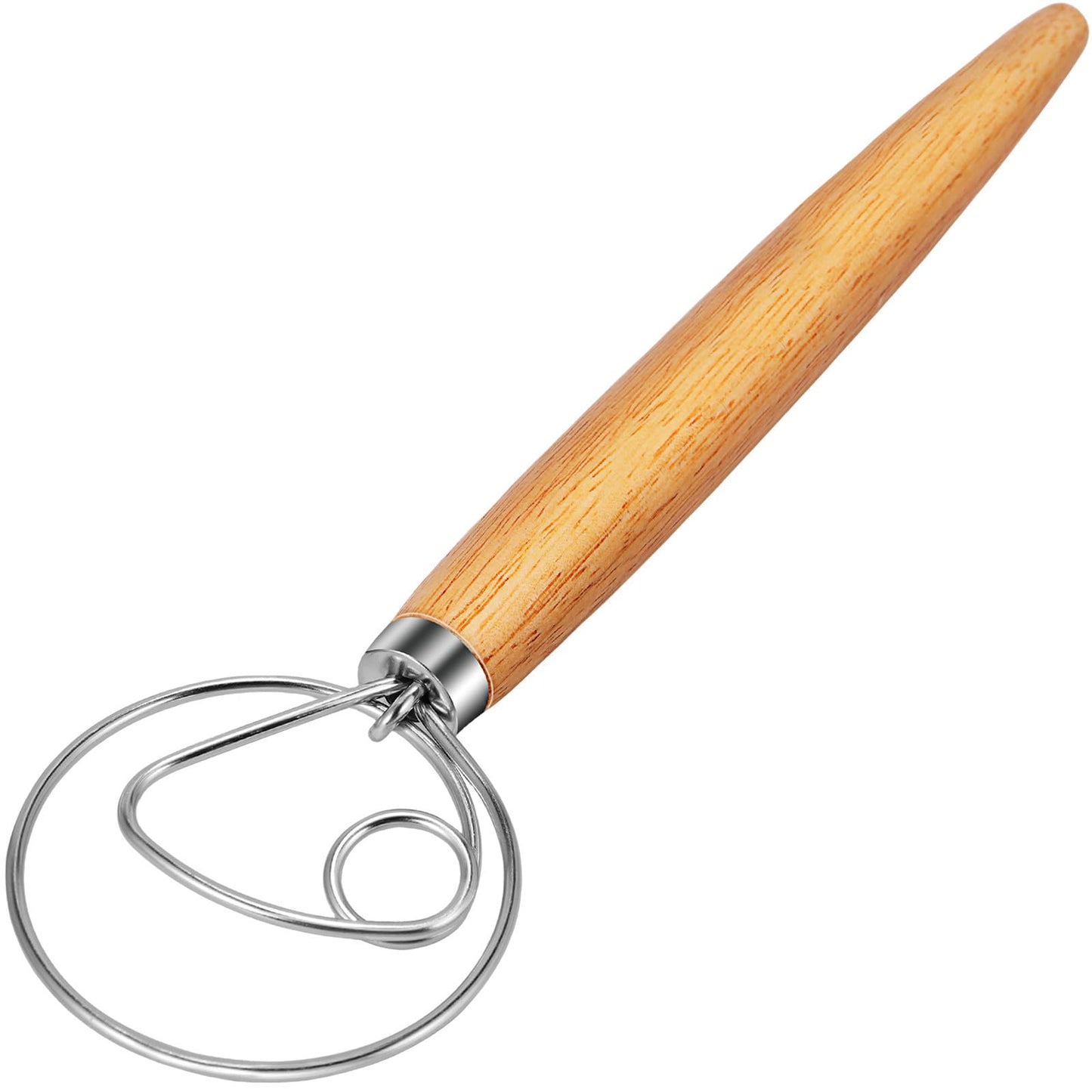 TEEVEA Danish Dough Whisk, Stainless Steel for Sourdough Bread