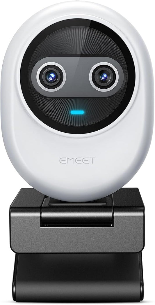 EMEET Piko 4K Webcam for Streaming, World’s 1st Dual-Camera AI-Powered 4K