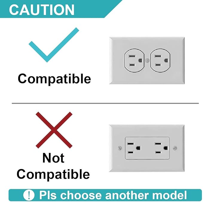 Outlet Shelf, Bathroom Wall Holder with Built-in Cable Management, Wall Organizer for Smart Home Decor Space Saving Electric Toothbrush Use as Echo Holder (Horizontal Duplex Standard, 1, Pack)