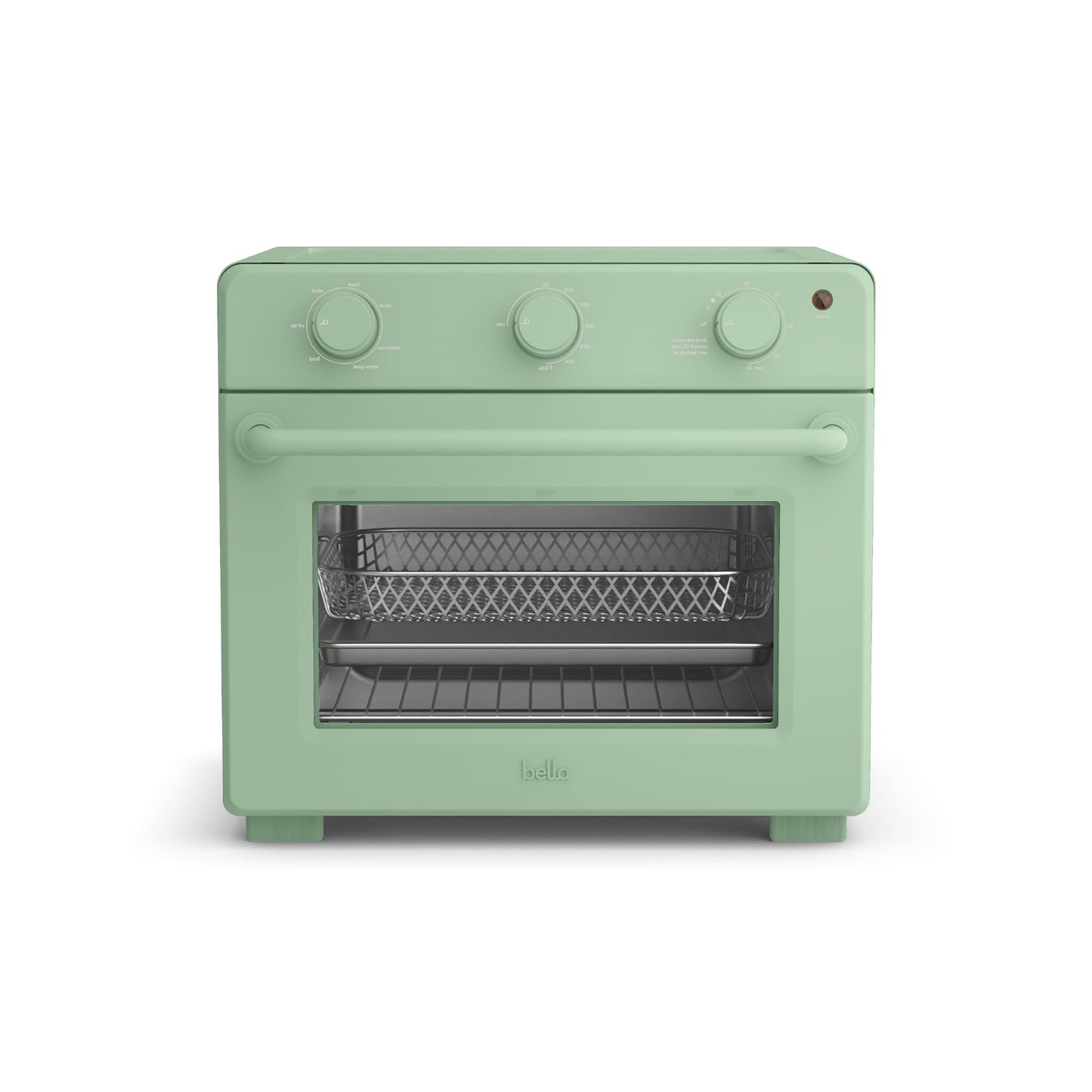 bella 6 Slice Toaster Oven With Air fryer, Seaglass