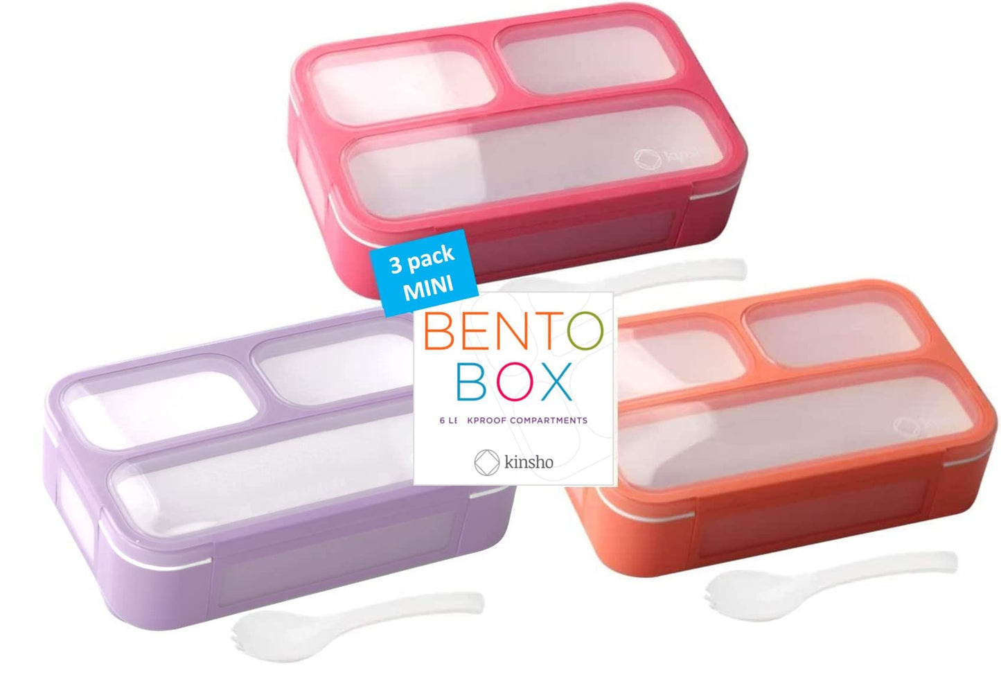 kinsho Small Snack Box Containers for Kids Toddlers, Set of 2 (Navy+Blue)