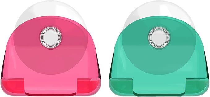 kwmobile 2x Razor Holder with Suction Cup - Self-Adhesive Shaver Wall Mount - Bathroom Organizer for Glass and Tiles - Red/Green/Transparent