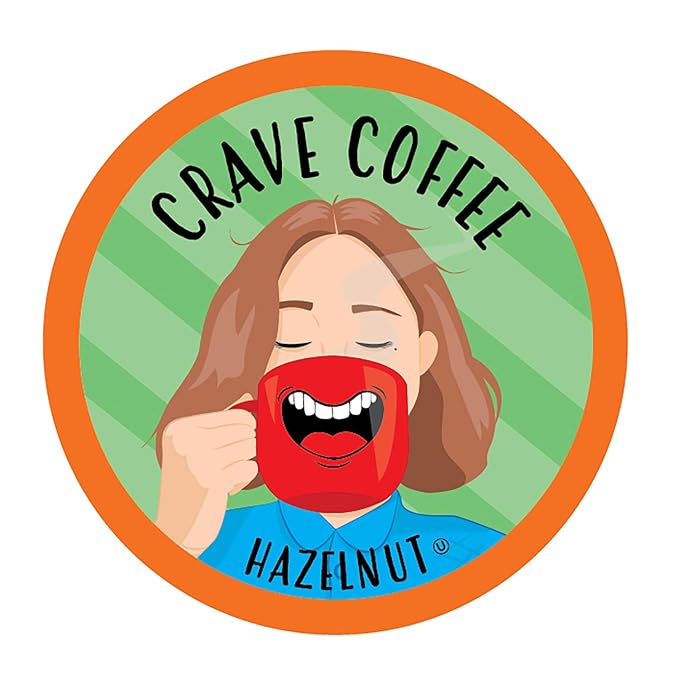Crave Beverages Flavored Coffee Pods Sampler, Compatible with 2.0 K-Cup Brewers, Assorted Variety Pack, 40 Count (Pack of 1)