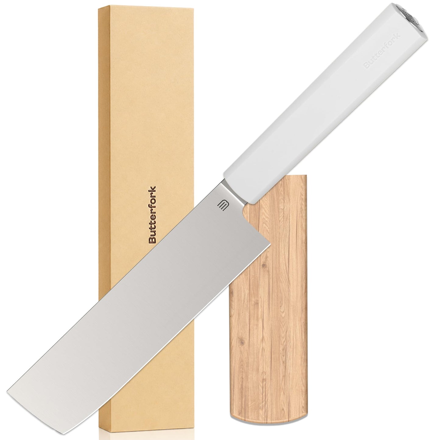 8 Inch Chef Knife, Kitchen Knife with AR-RPM9 Steel & Ergonomic ABS Handle
