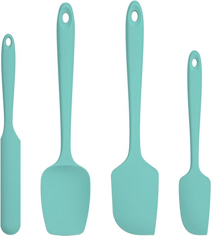 U-Taste Silicone Spatula Set with 600 Degrees Fahrenheit Heat Resistant (Black)