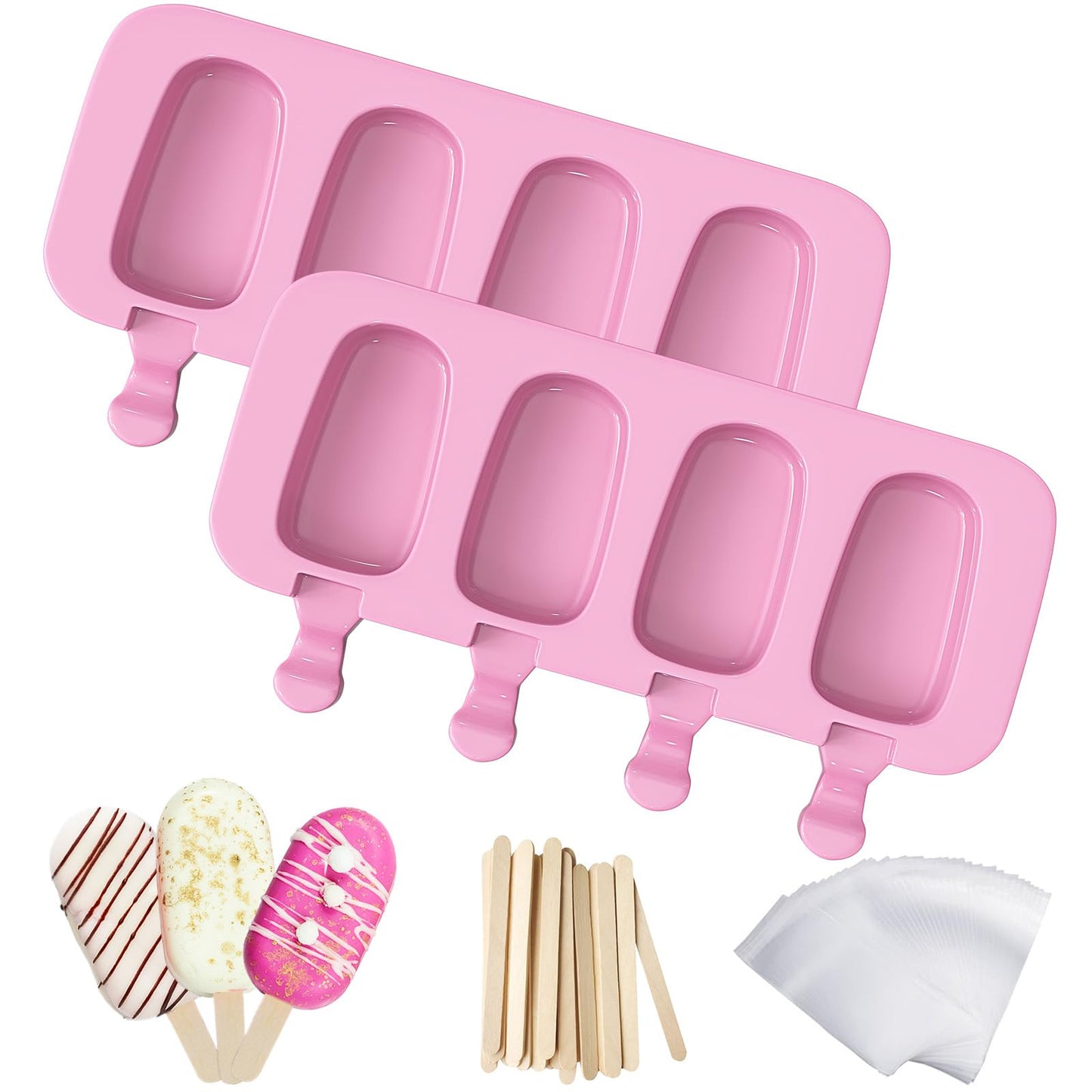 Popsicles Molds, Ozera 2 Pack Homemade Cake Pop Molds Cakesicle Maker Set