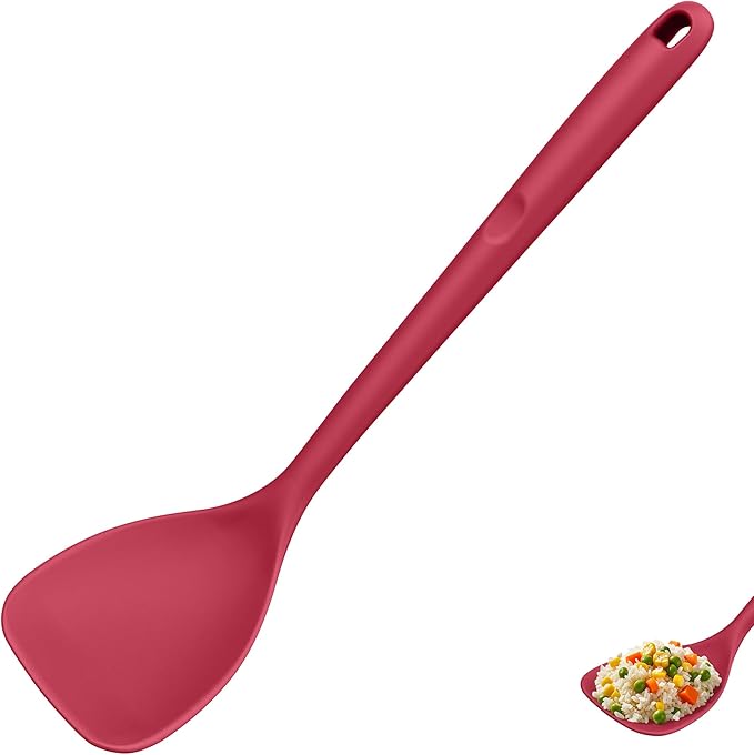 U-Taste Silicone Wok Spatula, 600ºF Heat Resistant Stir Fry, Midnight Blue