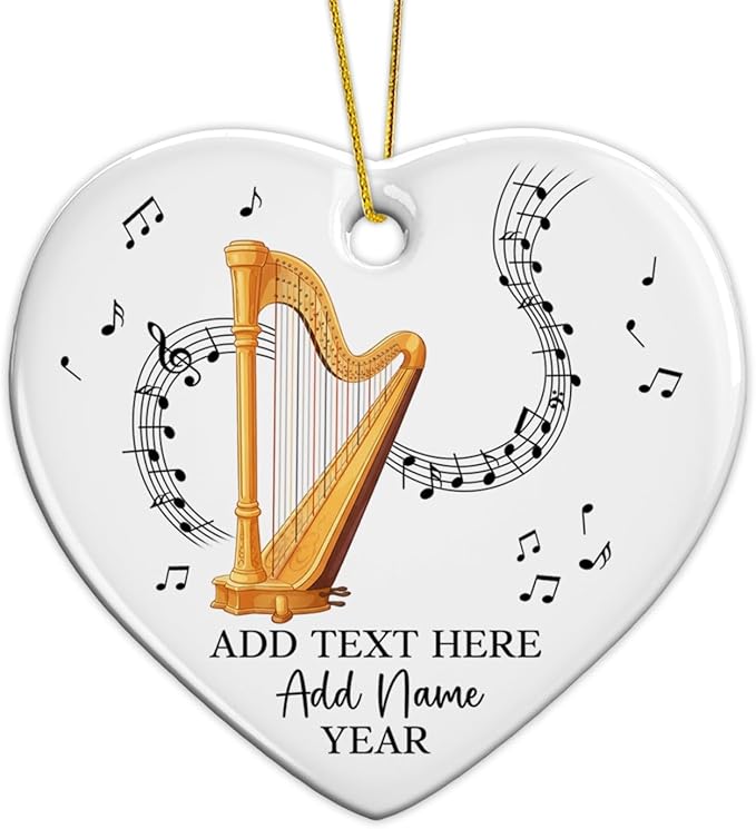 Customized Tuba Instrument Christmas Ceramic Ornament 2026, Tuba Player Christmas Tree Ornaments, Personalized Tubaist Xmas Ornament with Text Name & Year, Gifts for Men Women Music Lovers