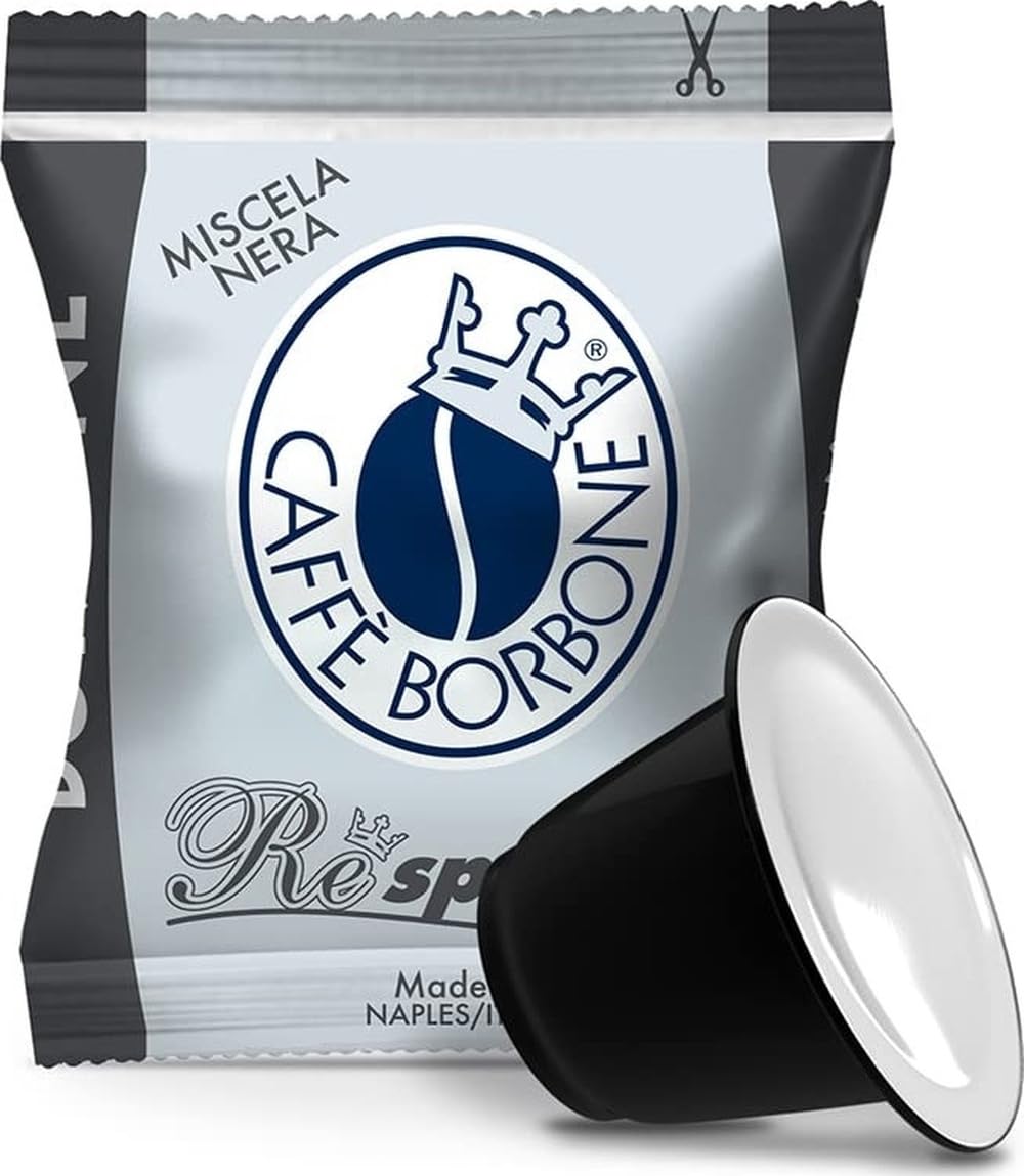 Caffè Borbone Coffee Capsules, Blue Blend, Medium Roast, 50 Count, Compatible with Nespresso, Made in Italy