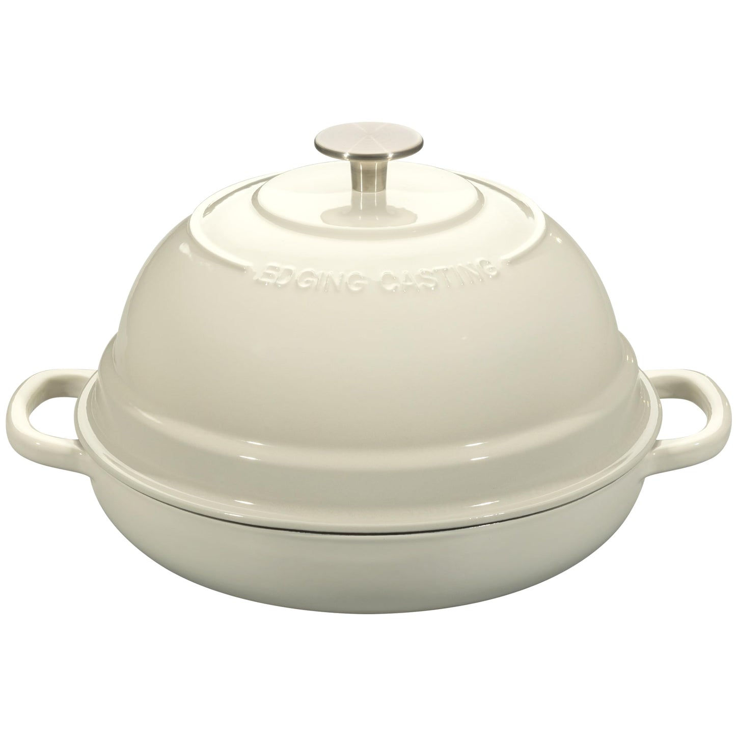 EDGING CASTING Enameled Cast Iron Dutch Oven Pot with Lid, Round Bread Oven for Homemade Sourdough Bread Baking, 6 Quart, Slateblue