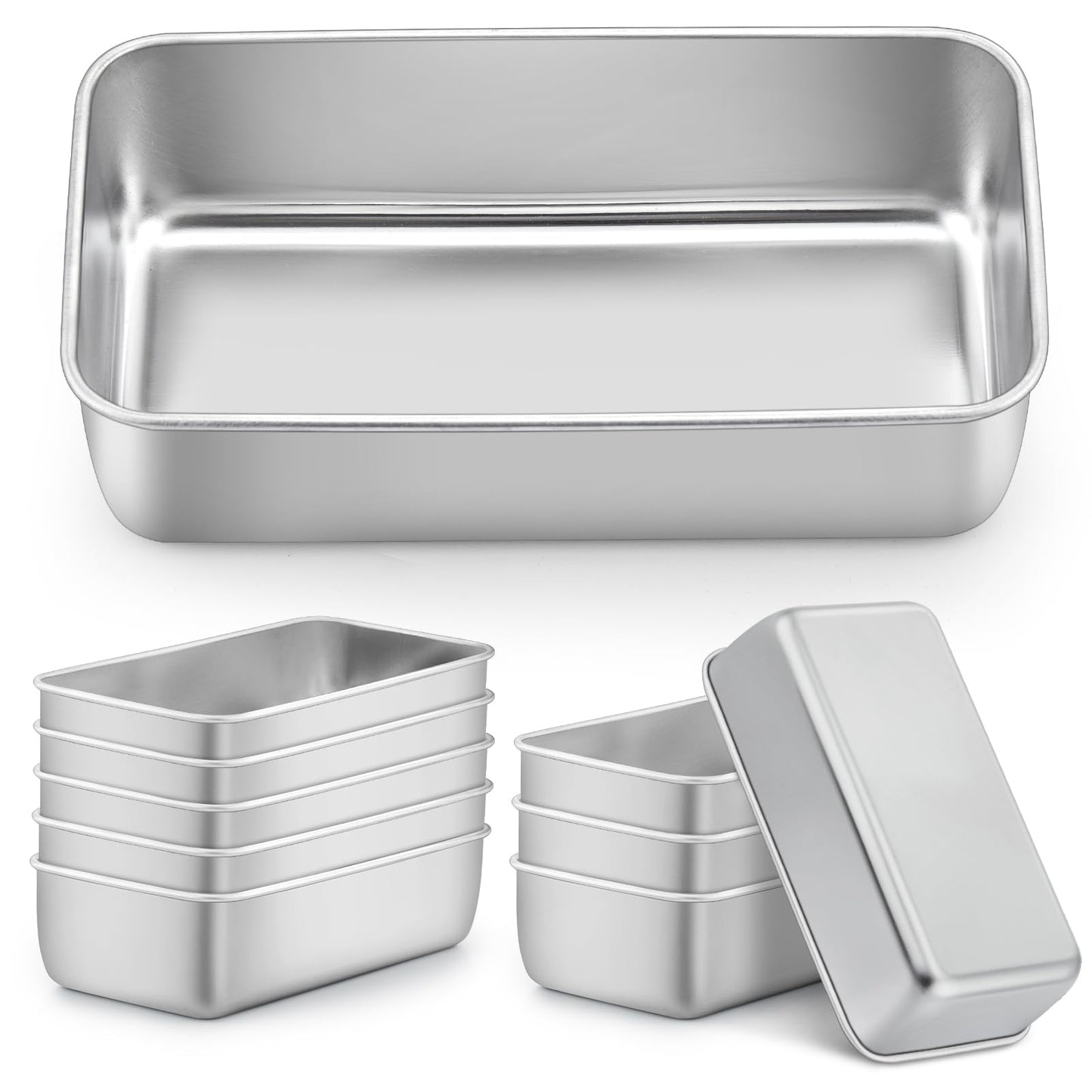 LIANYU Bread Loaf Pans Set of 4, 1 Large (12x5 Inch) & 3 Medium (9x5 Inch)