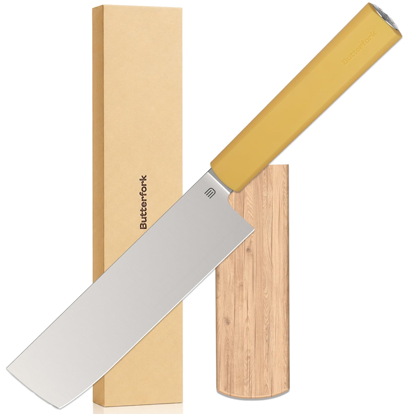 8 Inch Chef Knife, Kitchen Knife with AR-RPM9 Steel & Ergonomic ABS Handle