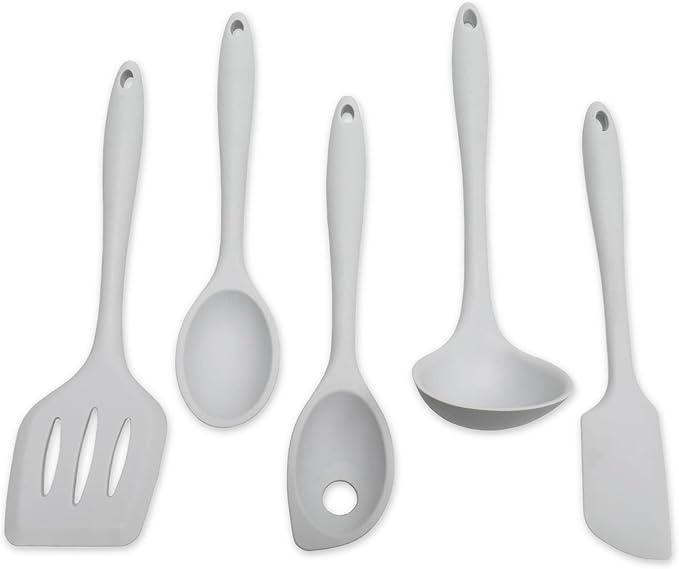 Chef Craft Premium Silicone Kitchen Tool and Utensil Set, 9 Piece, Red