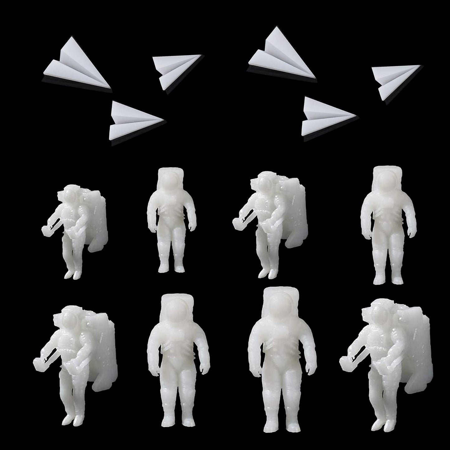 Woohome 12 PCS Mini Elk & Mushroom Resin Casting Moulds, 3D Art Craft Supplies Epoxy Moulds for Jewelry Making