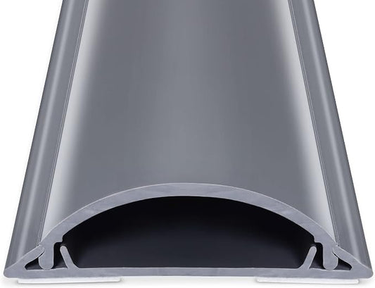 Cord Cover 6.6ft, Large Capacity Gray PVC Cord Hider
