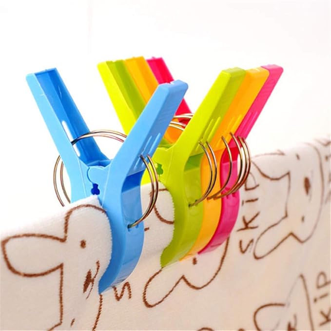 Danmu Beach Towel Clips,Beach Clips,Cruise Essentials,Towel Clips for Beach Chairs Cruise, Heavy Duty Clothes Pins-Keep Your Towel from Blowing Away, Beach Accessories for Vacation Must Haves