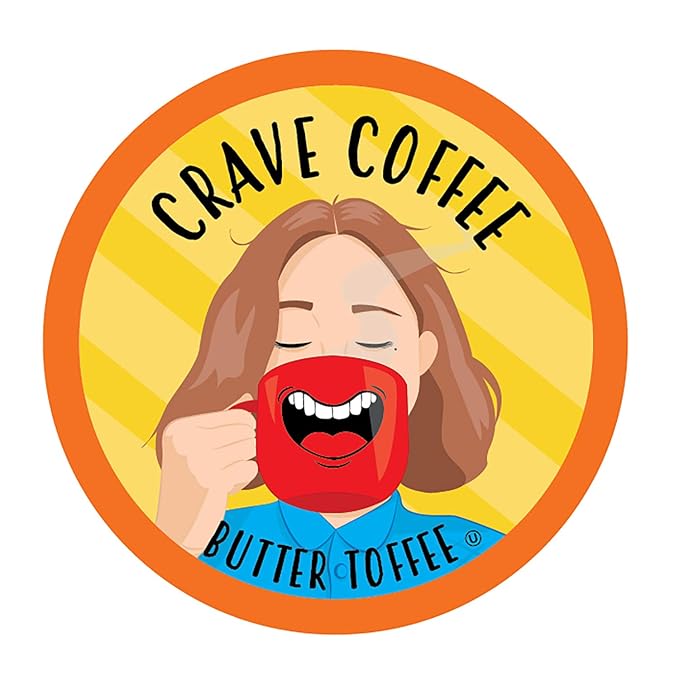 Crave Beverages Flavored Coffee Pods Sampler, Compatible with 2.0 K-Cup Brewers, Assorted Variety Pack, 40 Count (Pack of 1)