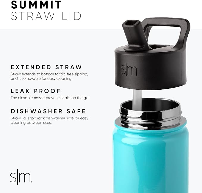Simple Modern Summit Water Bottle with Straw Lid | Minecraft 18oz Stainless Steel Cup Insulated Tumbler for Girls, Boys, School | Minecraft Creeper