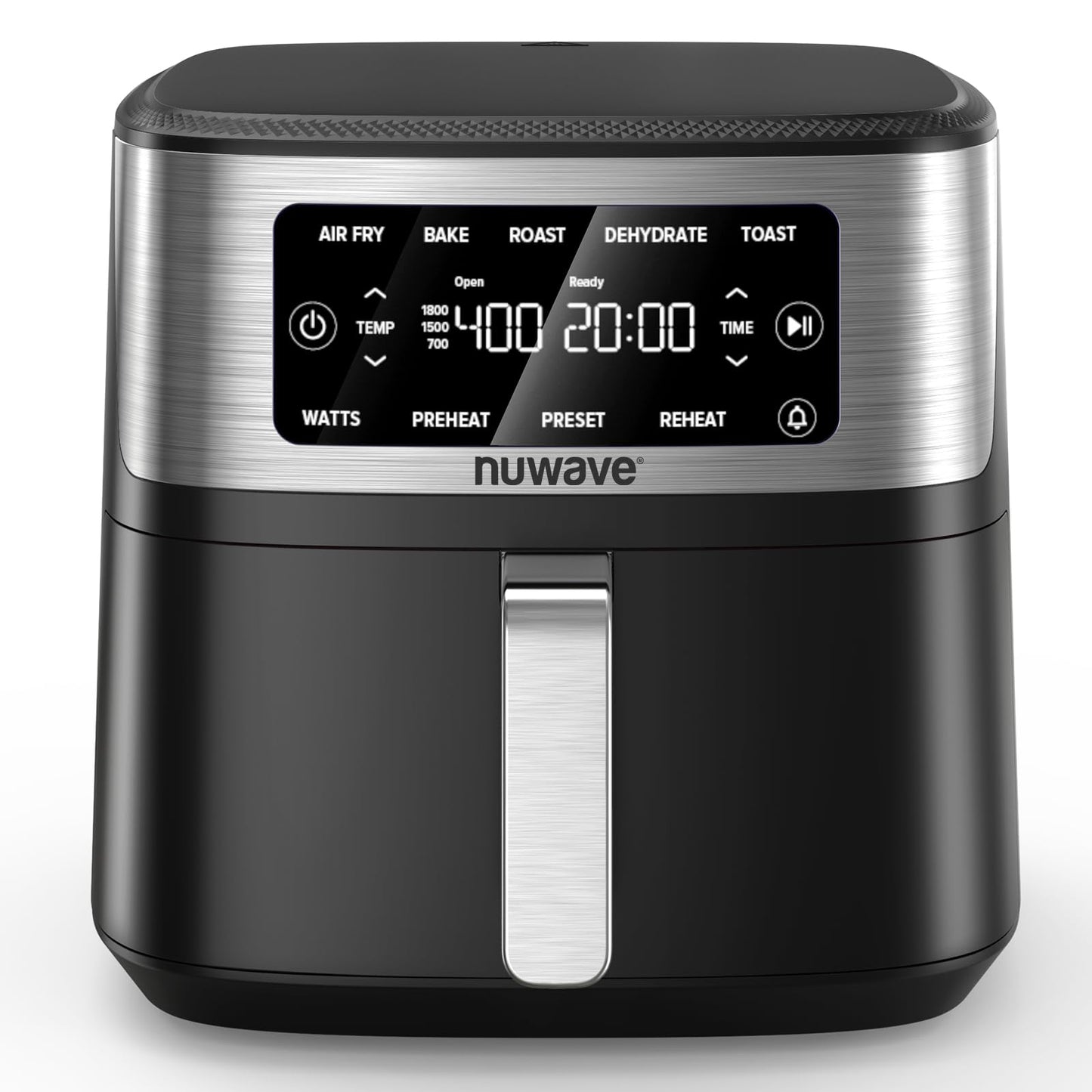 Nuwave Brio Plus 7QT Air Fryer, Extra Crispy Results w/Less Oil, PFAS-Free