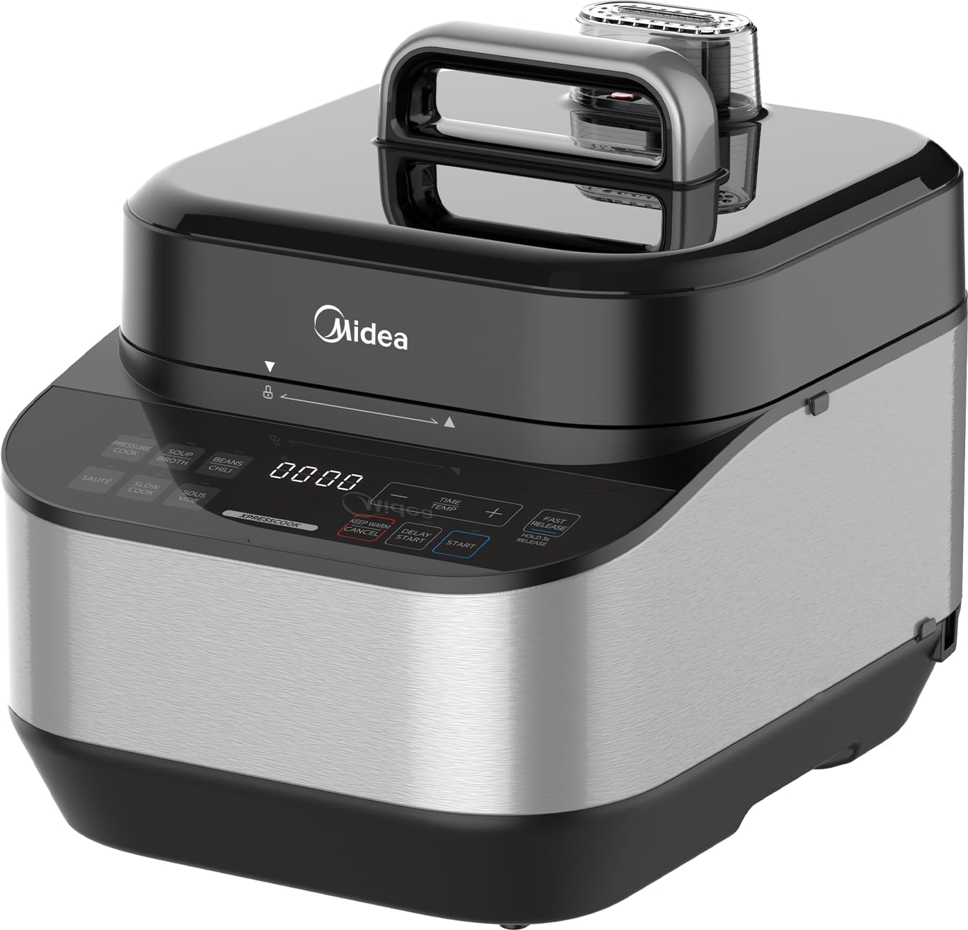 Midea WideMax 12-in-1 Electric Pressure Cooker, 6.5 Quart, 12 Presets, Multi-Functional Programmable Slow Cooker, Rice Cooker, Steamer, Sauté Pan, Cake, Yogurt, Warmer and More