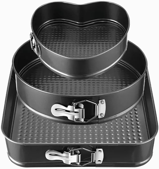 Yetthpowr 6PCS Springform Pan Round Non Stick Cheesecake Pan Durable Cake Baking Pans with Removable Bottom Cake Molds for Baking