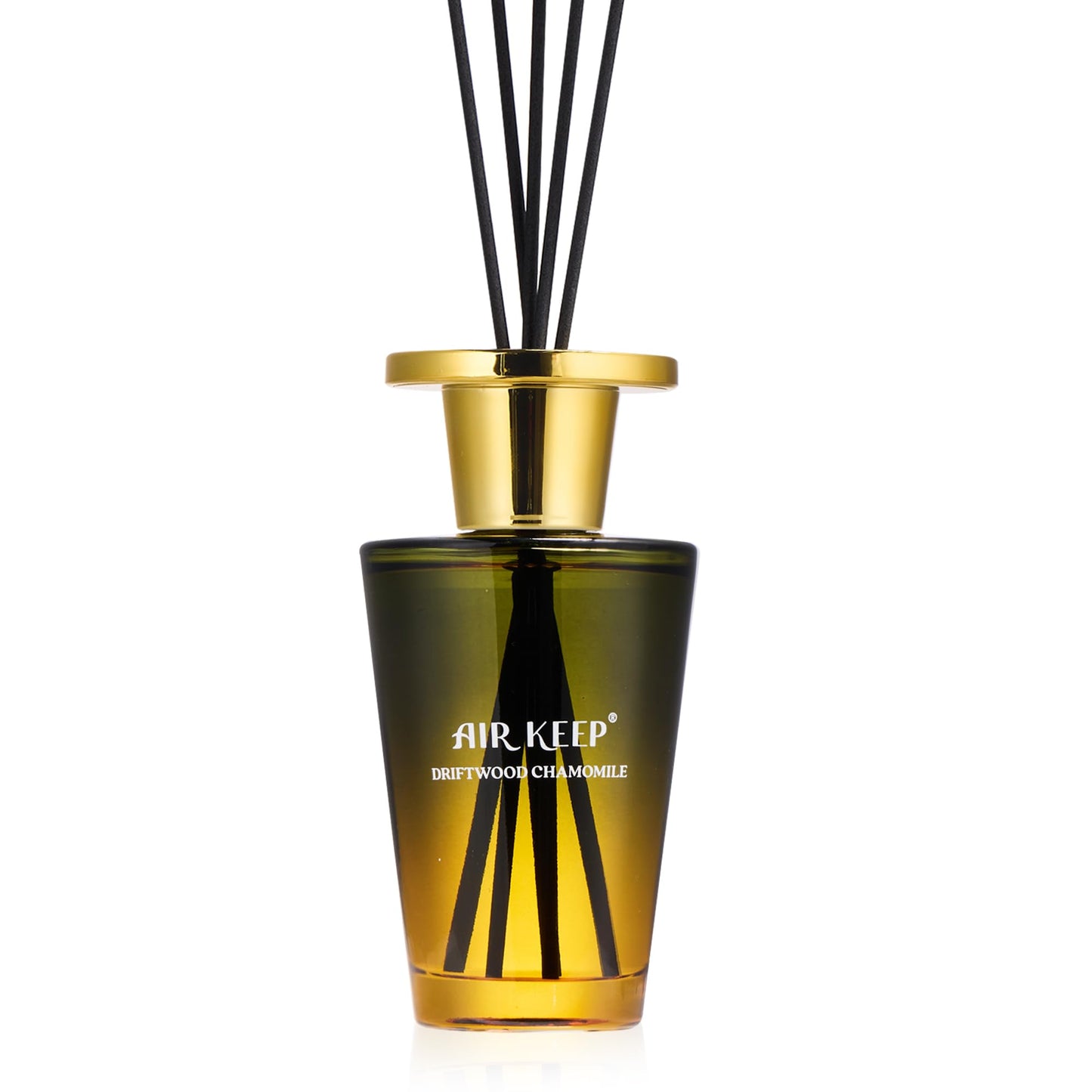 Airkeep Reed Diffuser Set 5.07 fl oz, Driftwood Chamomile Scent Diffuser with Sticks, Home Fragrance Oil for Bedroom, Bathroom, Office Decor