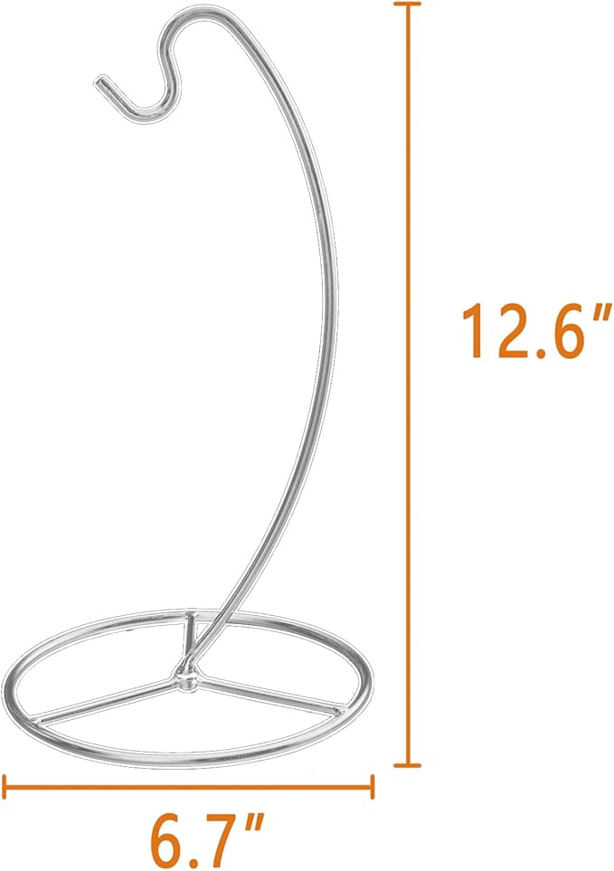 Banana Holder Stand, Banana Hanger Stand Black, Metal Bananas Tree Hanger to Keep Bananas Fresh Silver