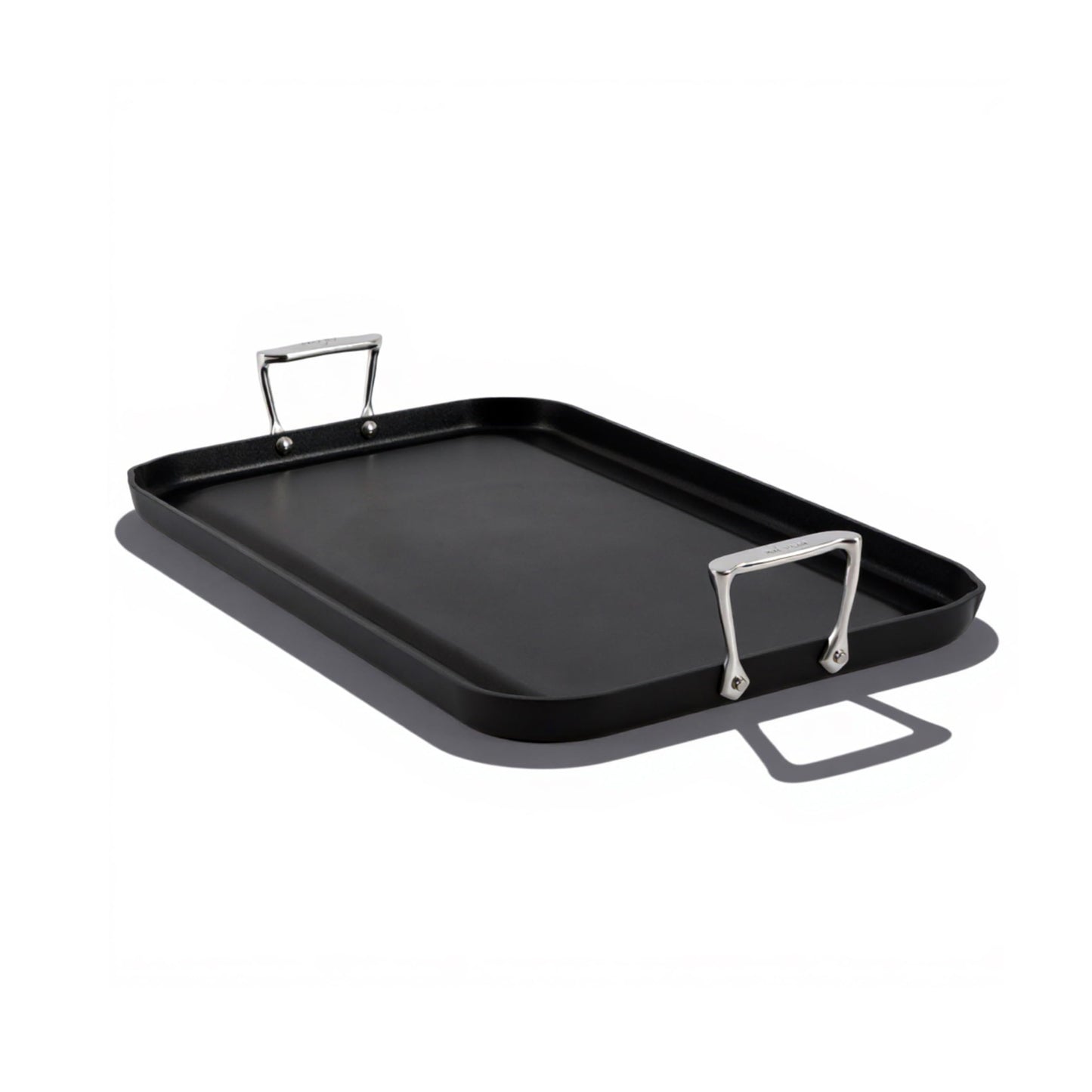 All-Clad HA1 Hard Anodized Nonstick Griddle 13x20 Inch Oven Broiler Safe 500F Pots and Pans, Cookware Black