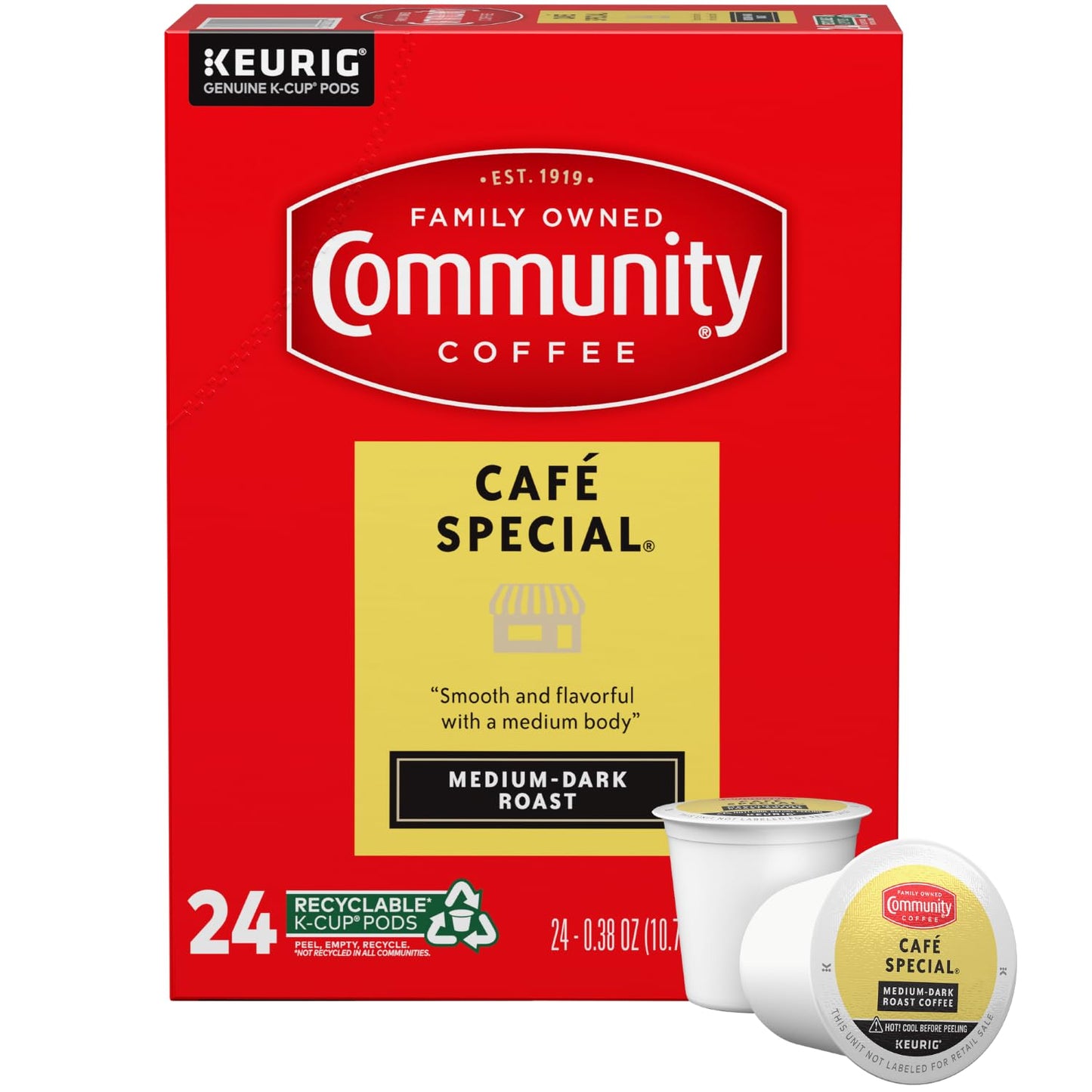 Community Coffee Grandma's Sugar Cookie Keurig K-Cup Pods, Limited Edition Holiday Flavor, Natural Ingredients, 10 Count (Pack of 6)