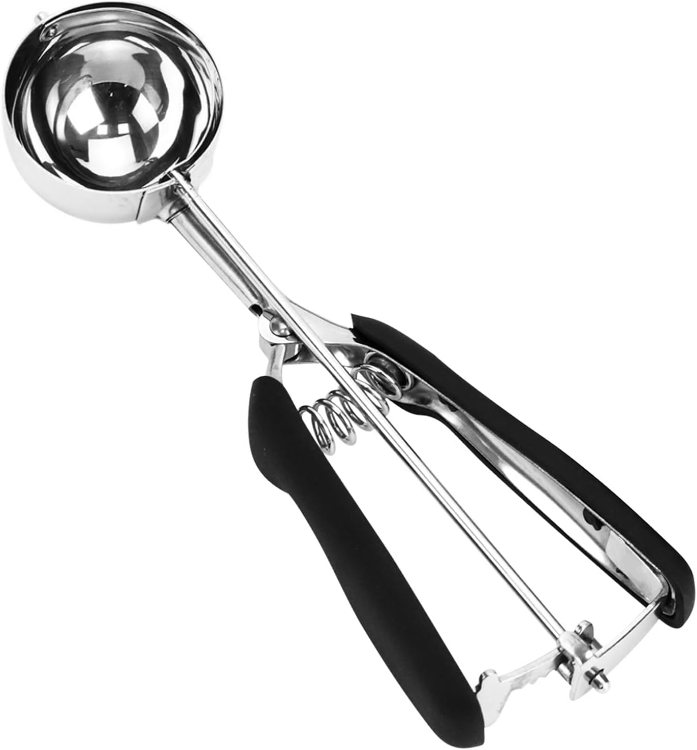 Cookie Scoop, Ice Cream Scoop, 1Tbsp/15 ml/0.5oz Cookie Scoops for Baking, 18/8 Stainless Steel Cookie Scooper for Baking, Cookie Dough Scoop with Non-slip Grip (Red)