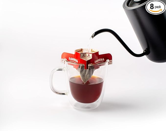 8x Portable Pour-Over Packets to Enjoy Third-Wave Coffee Anywhere. Makes 12oz, 50% MORE THAN OTHER BRANDS, and COSTS LESS. Processed in the traditional washed process. The coffee is clean, bright, vibrant, and complex, with notes of tangerine, concord ...