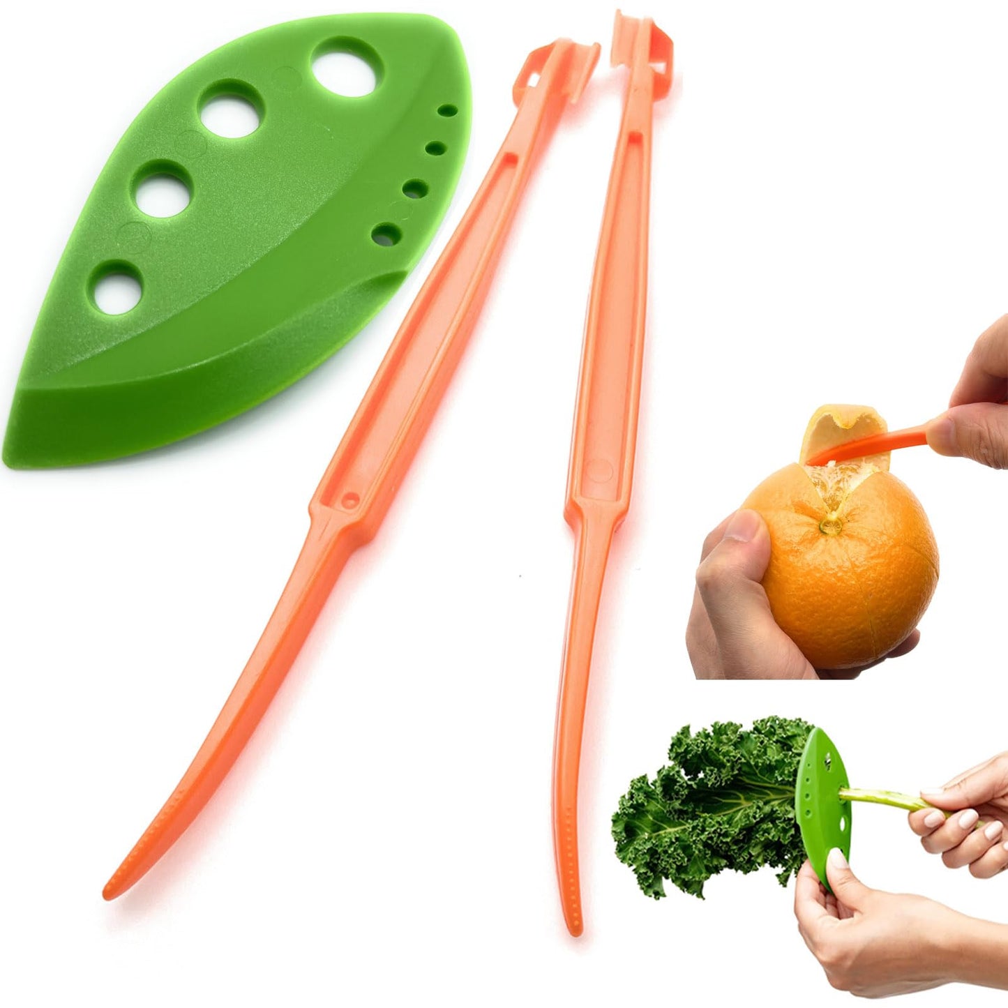 7 Orange Peeler Tools Plastic Citrus Fruit Peel Remover lemon Opener Cutter