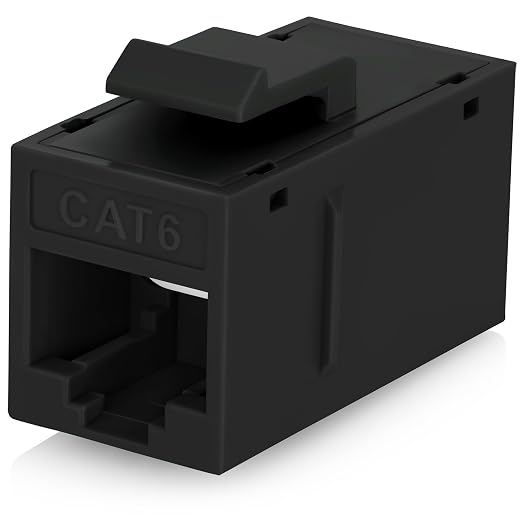 Everest 6-Pack Cat6 RJ45 Keystone Coupler