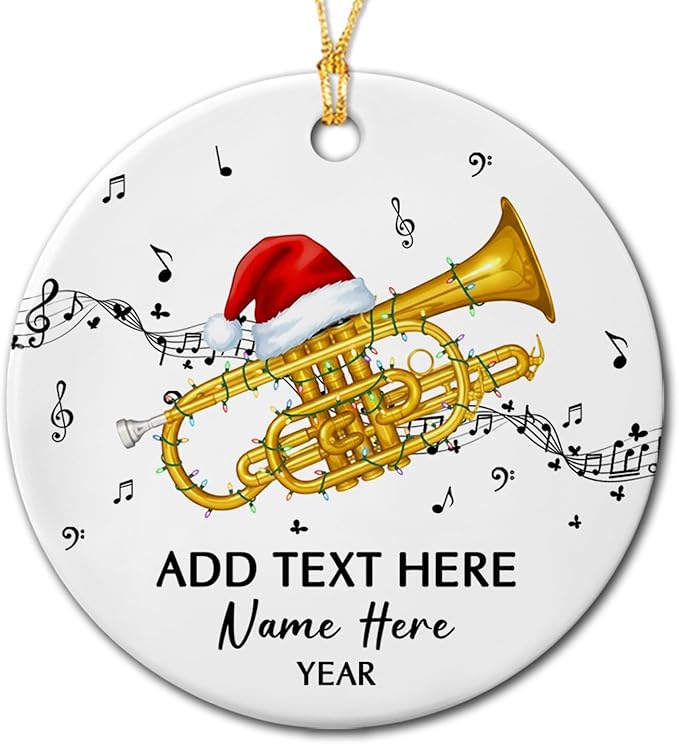 Personalized Drum Set Ceramic Christmas Ornament 2026, Customized Text Year Name Drummer Keepsake Ornaments Gift for Women Men Friend Daughter Son, Drumming Drum Set Ceramic Ornament for Appreciation