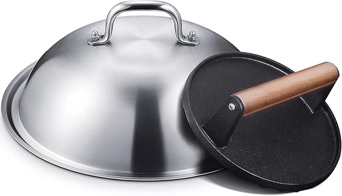 Homenote Griddle Accessories Kit for Blackstone with Dome and Burger Press