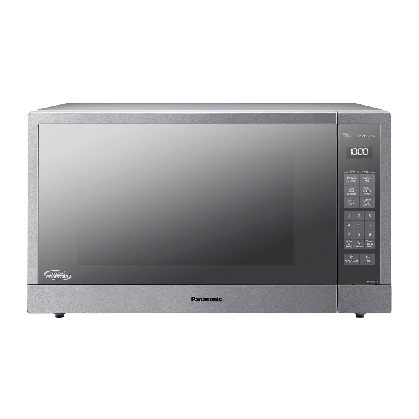 Panasonic Microwave Oven with Cyclonic Wave Inverter Technology, 1250W, 2.2 cu.ft. Countertop Microwave with Genius Sensor One-Touch Cooking – NN-SD975S (Stainless Steel/Silver)