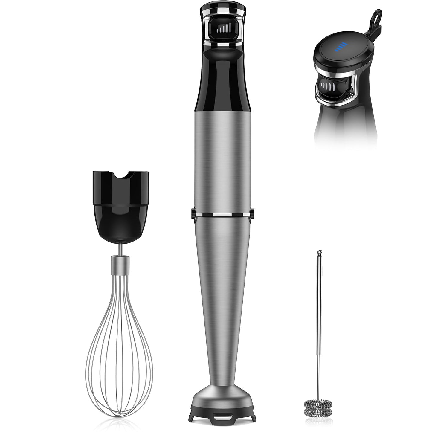 Turelar Immersion Blender Handheld Corded, 1100W 5 in 1 Hand Blender Set