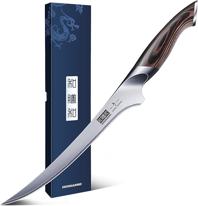 HOSHANHO Fillet Knife 7 Inch, Super Sharp Japanese Fish Boning Knife