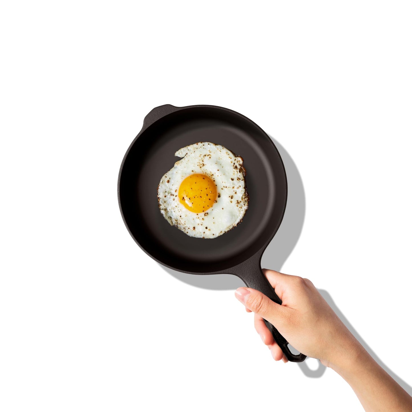 Field Company No.6 Small Cast Iron Skillet – 8.38-Inch Pre-Seasoned Pan for 1–2 Servings, Lighter & Smooth, Made in USA