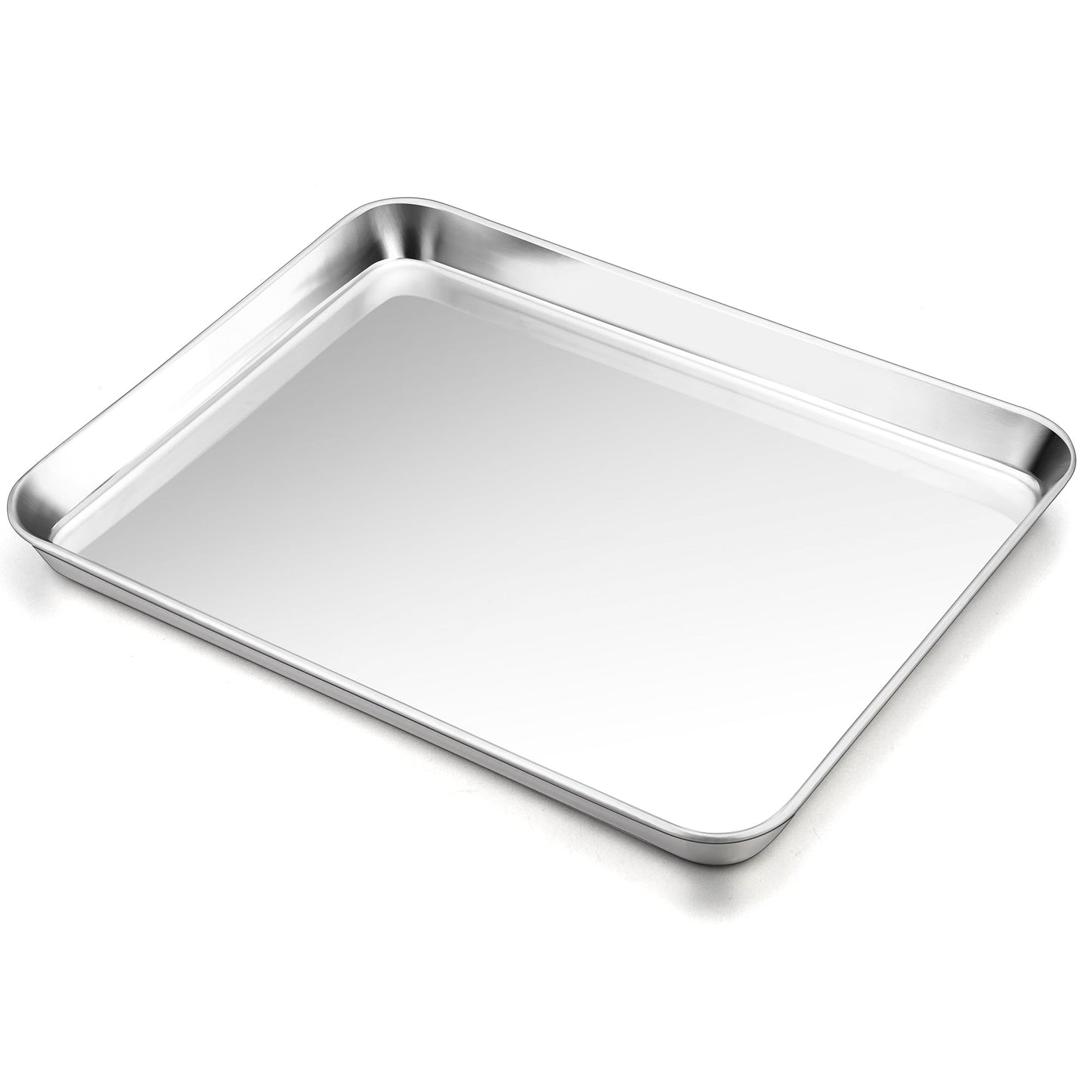 P&P CHEF Baking Sheet Pan, Stainless Steel Cookie Sheet, 12.5 Inch & 2 Pcs
