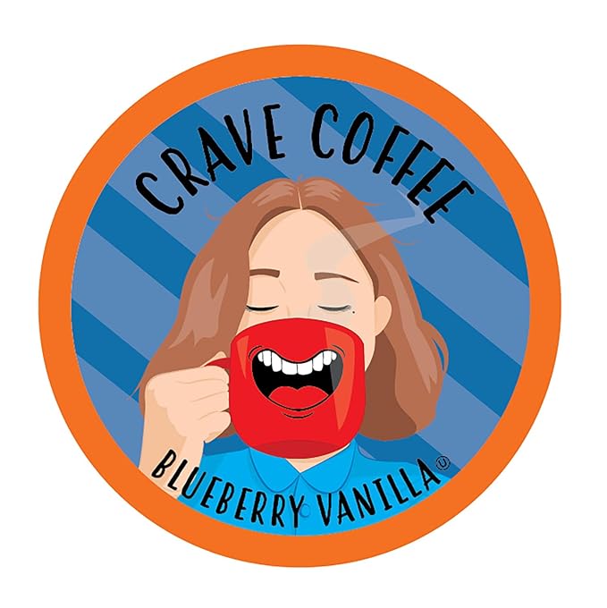 Crave Beverages Flavored Coffee Pods Sampler, Compatible with 2.0 K-Cup Brewers, Assorted Variety Pack, 40 Count (Pack of 1)