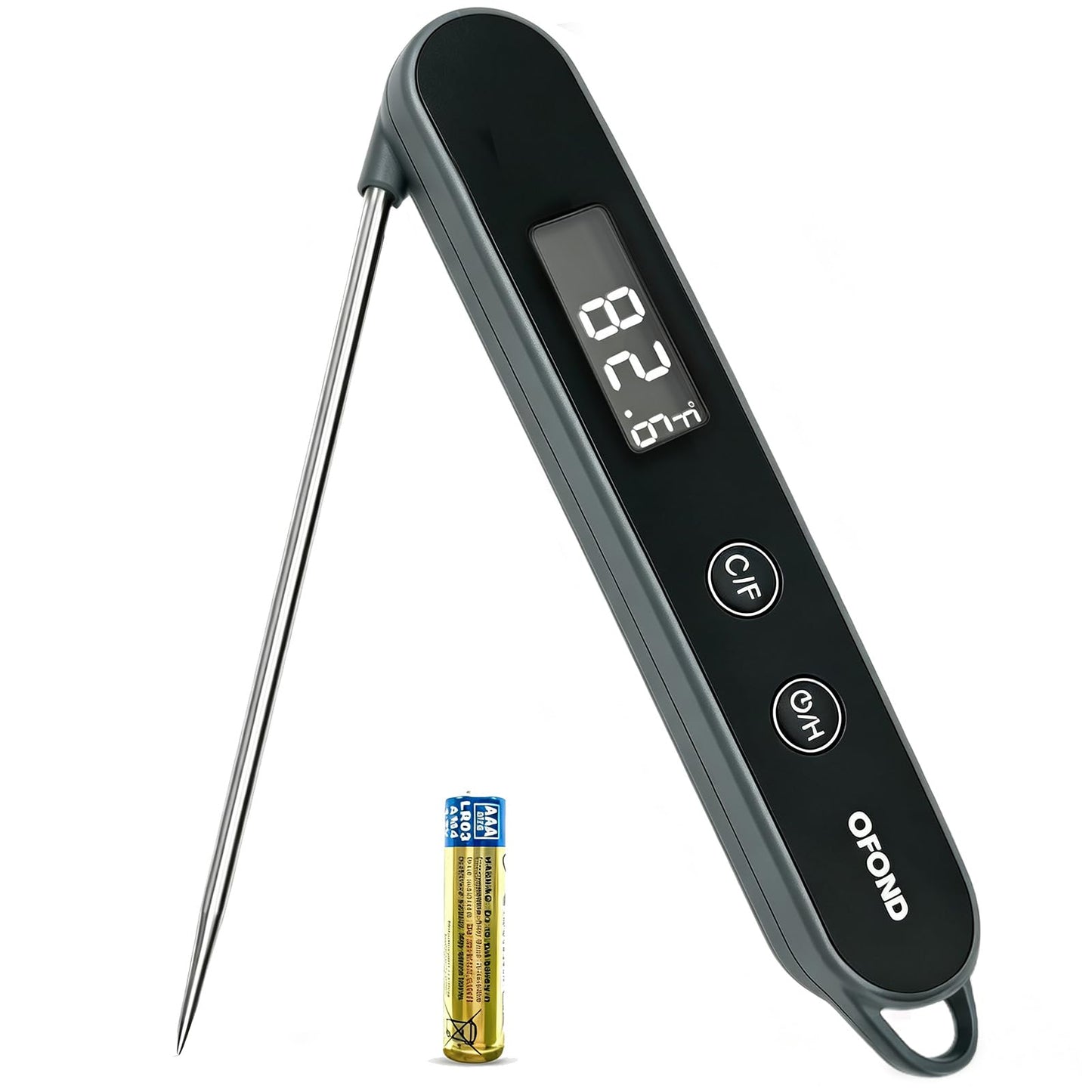 OFOND Meat Thermometer Digital,Instant Read Food Thermometer with Battery